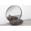 Lavoar pentru blat, ceramic Rea Roxy A Stone D.Grey culoare gri model piatra marmorat, finisaj mat, 490 mm x 310 mm