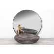 Lavoar pentru blat, ceramic Rea Roxy A Stone D.Grey culoare gri model piatra marmorat, finisaj mat, 490 mm x 310 mm