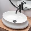 Lavoar pentru blat, ceramic Rea Angela culoare alb, finisaj lucios, 520 mm x 370 mm