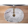 Lavoar pentru blat, ceramic Rea Lara Stone culoare gri, finisaj mat, 350 mm x 485 mm