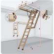 Scara modulara din lemn pentru acces pod/mansarda Fakro LWF 60 Antifoc, 55x120x280 cm