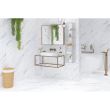 Gresie Statuario, model piatra, 6060-0351, 60 x 30 cm, culoare alb, finisaj mat