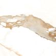 Gresie portelanata finisaj lucios Valeria Oro tip Marmura, 60,8x60,8 cm, culoare alb cu maro