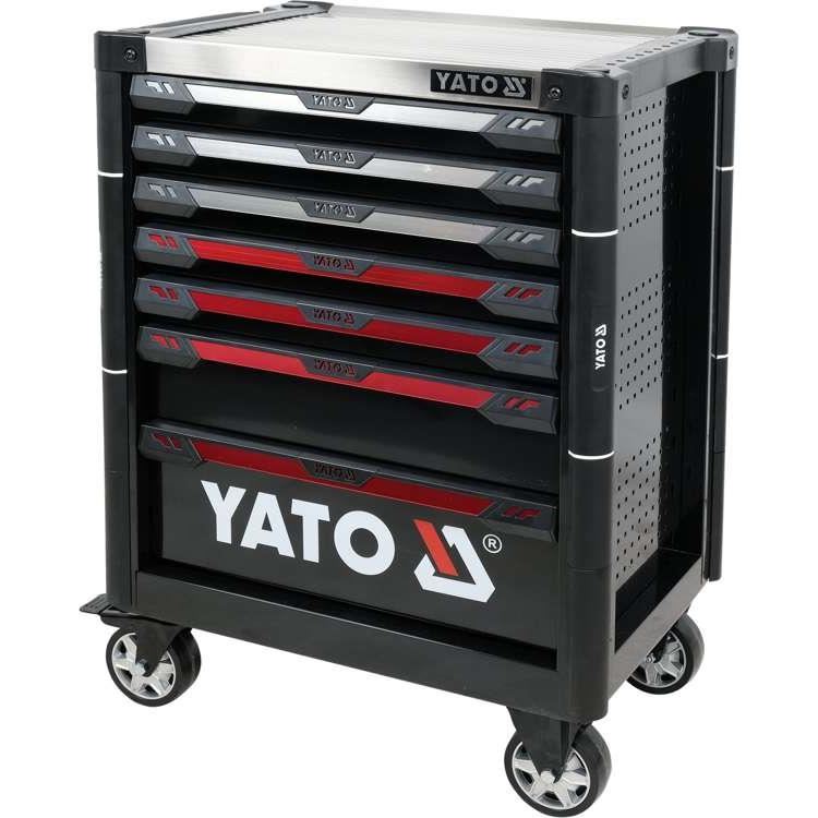 yu Dulap scule 7 sertare, echipat, 157 piese YT-55308 - Materiale.ro