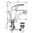 Baterie stativa bideu Metalia 57 57011.0 FERRO