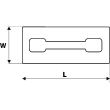 Drişcă cu burete rigid 260x130 mm TOPEX 13A332