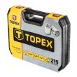 Set tubulare 219 piese 1/2", 3/8", 1/4" TOPEX 38D852