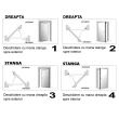 Manere usa metalica crom stanga EVERPRO EVP-MUMC/L