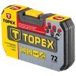 Set tubulare 72 piese 1/4" TOPEX 38D693