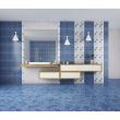 Piesa decorativa 7254 Diana-2 Blue Comfort, model flori, 25x40 cm