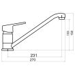 Baterie stativa bucatarie crom Iris New 94491.0 FERRO