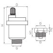 Aerisitor automat cu valva antireflux 1/2" O15AS FERRO