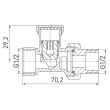 Robinet drept radiator retur 1/2" ZP2Y FERRO