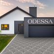 Gresie Odessa Grey ODS03, antiderapanta, pentru exterior, model piatra, 45x45 cm, culoare gri, finisaj mat