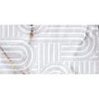 Piesa decorativa Mirage 2660-0113, model marmura, gri, 60x30 cm, finisaj lucios