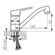 Baterie stativa bucatarie Smile BSM2A FERRO