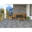 Gresie gri COUNTRY 9376 model piatra 45x45 cm