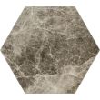 Gresie Geohex White Matt tip marmura, 20x23,2 cm, finisaj mat, culoare alb