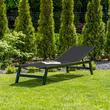 Sezlong de gradina Mirpol Lord negru MIR-210589C