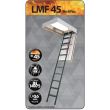 Scara modulara metalica pentru acces pod/mansarda Fakro LMF 60 Antifoc, 60x120x280 cm