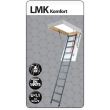 Scara modulara metalica pentru acces pod/mansarda Fakro LMK Komfort, 60x120x280 cm