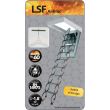 Scara pantograf metalica pentru acces pod/mansarda Fakro LSF Antifoc, 60x90x300 cm