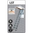 Scara pantograf metalica pentru acces pod/mansarda Fakro LST, 50x80x280 cm