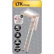 Scara modulara din lemn pentru acces pod/mansarda Fakro LTK Energy, 55x100x280 cm