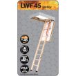 Scara modulara din lemn pentru acces pod/mansarda Fakro LWF 60 Antifoc, 55x120x280 cm