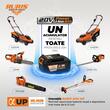 Masina de tuns gazon Ruris DAC 3324e, cu acumulator si incarcator, Baterie: Li-ion 20v, 4 Ah Latime de taiere: 33 cm