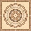 Gresie bej INDIA 9481 model ornament 45x45 cm