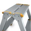 Scara Aluminiu 5 trepte, urcare ambele parti, inaltime lucru 3.10m COD 81965299