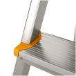Scara Aluminiu 5 trepte, urcare ambele parti, inaltime lucru 3.10m COD 81965299
