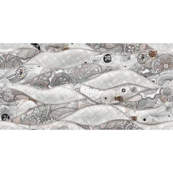 Piesa decorativa 4884 Marquina Art White tip marmura, 30 x 60 cm, culoare alb