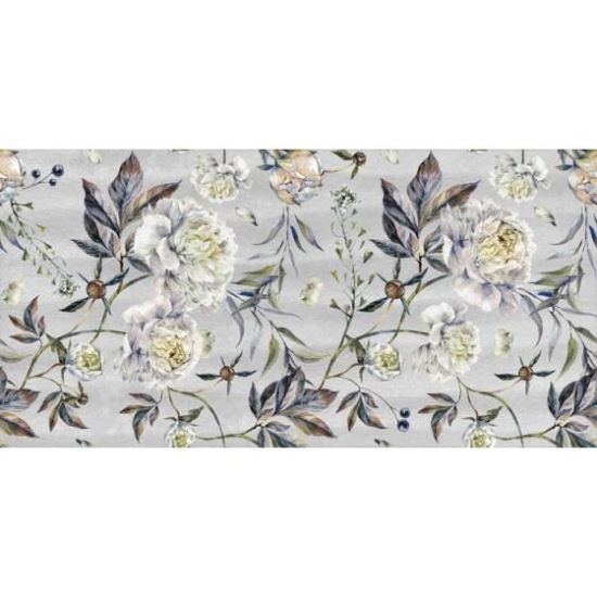 Piesa decorativa 4891 Nature Flowers Natural tip ciment, 30 x 60 cm, culoare mix