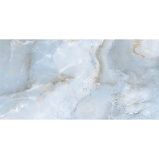 Gresie portelanata rectificata Oni Pearl, finisaj lucios, 60x120, culoare alb
