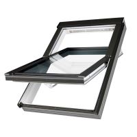 Fereastra de mansarda cu articulare mediana PTP-V U3, include rama EZV-A-XDP, Fakro