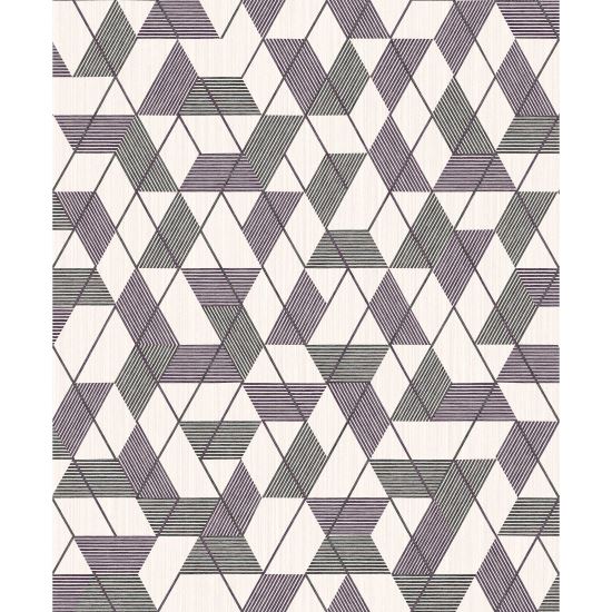 Tapet geometric Touch of Fashion P-Atof S8508-4, 10 m x 0.53 m, mov