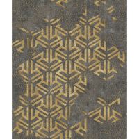 Tapet geometric Esthetic Hall P S21550-5, 10 m x 0.53 m, auriu