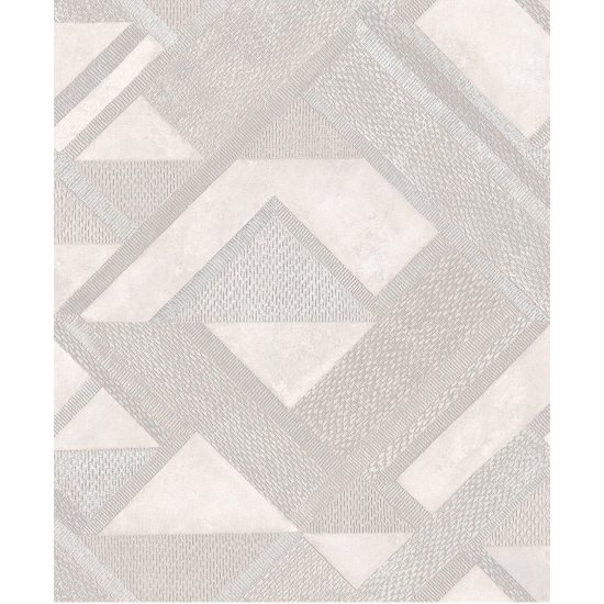 Tapet geometric Enigma P S20510-2, 10 m x 0.53 m, gri