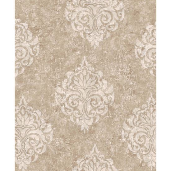 Tapet damasc Diamante P S9518-5 , 10 m x 0.53 m, maro
