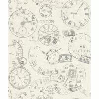 Tapet cu ceasuri Home Design cod 649208, 10 x 0.53 m