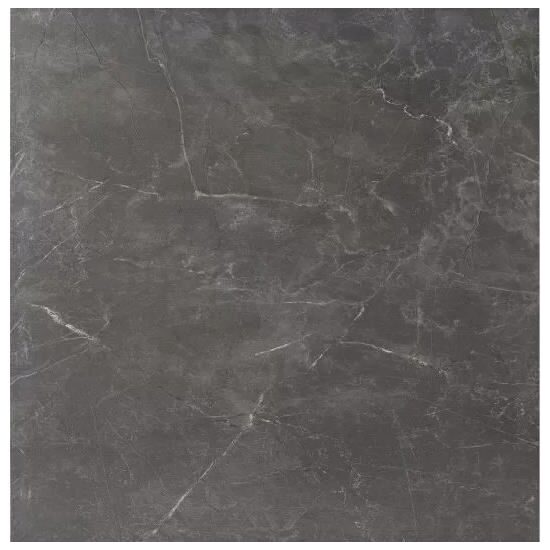Gresie Pulpis tip marmura, 60x60 cm, finisaj lucios, culoare gri inchis
