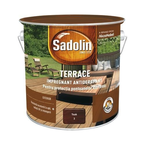 Impregnant antiderapant Terrace Sadolin, teak 2.5L