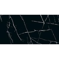 Gresie Carmen Black, model marmura, CMN93REK, 60x120 cm, culoare negru, finisaj mat