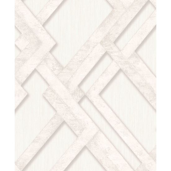 Tapet geometric Enigma P S20512-1, 10 m x 0.53 m, crem