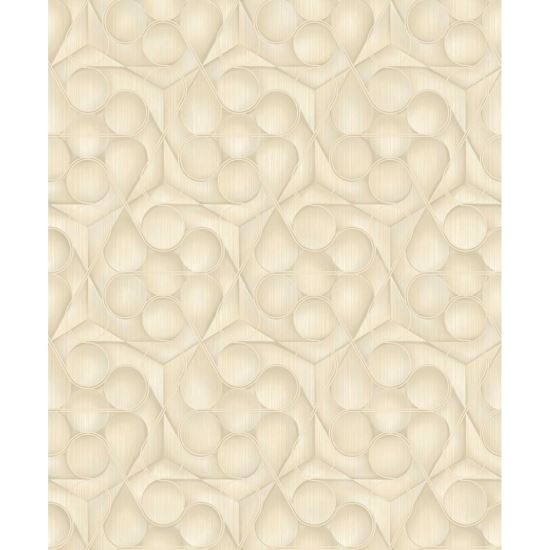 Tapet geometric Lagom P S21617-3, 10 m x 0.53 m, bej