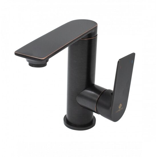 Baterie lavoar tip stalp cu pipa mobila Ermetiq, gama STYLISH Negru ER-DG115N