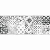 Piesa decorativa Mat Patchwork White 4764, tip decor, 25.5x75.5 cm, alb