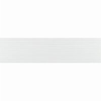 Faianta White Glossy Lines 4757, tip monocolor, 25.5x75.5 cm, alb